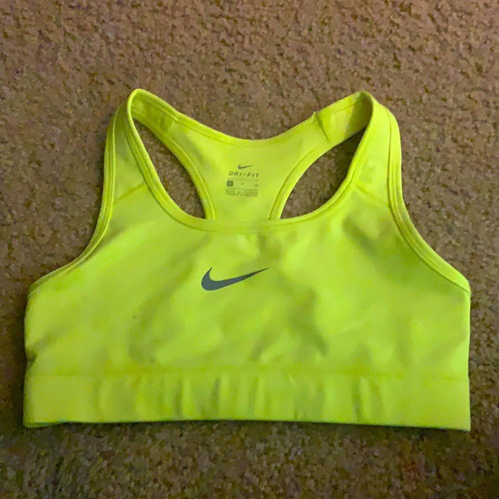 Nike neon sports bra